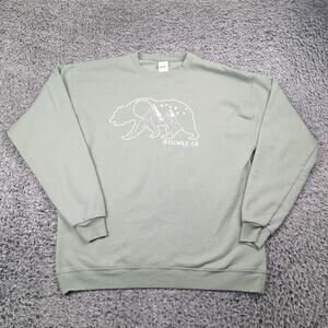 Idyllwild California Sweatshirt Adult Large Green Casual Pullover Destination